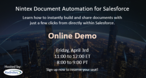 Nintex Salesforce Demo