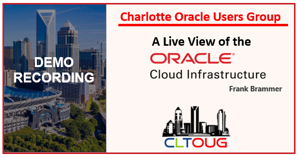 CLTOUG - Oracle Cloud Infrastructure Demp