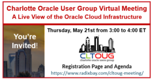 Charlotte Oracle User Group Meeting