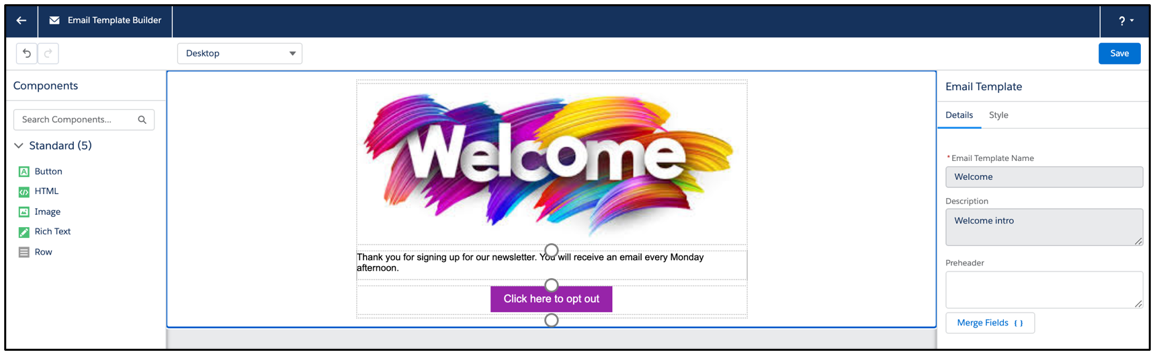 7-Lightning Email Templates RadixBay salesforce Services
