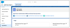 Salesforce Spring '21 Login Metrics