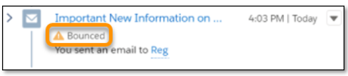 Salesforce Email Soft Bounces