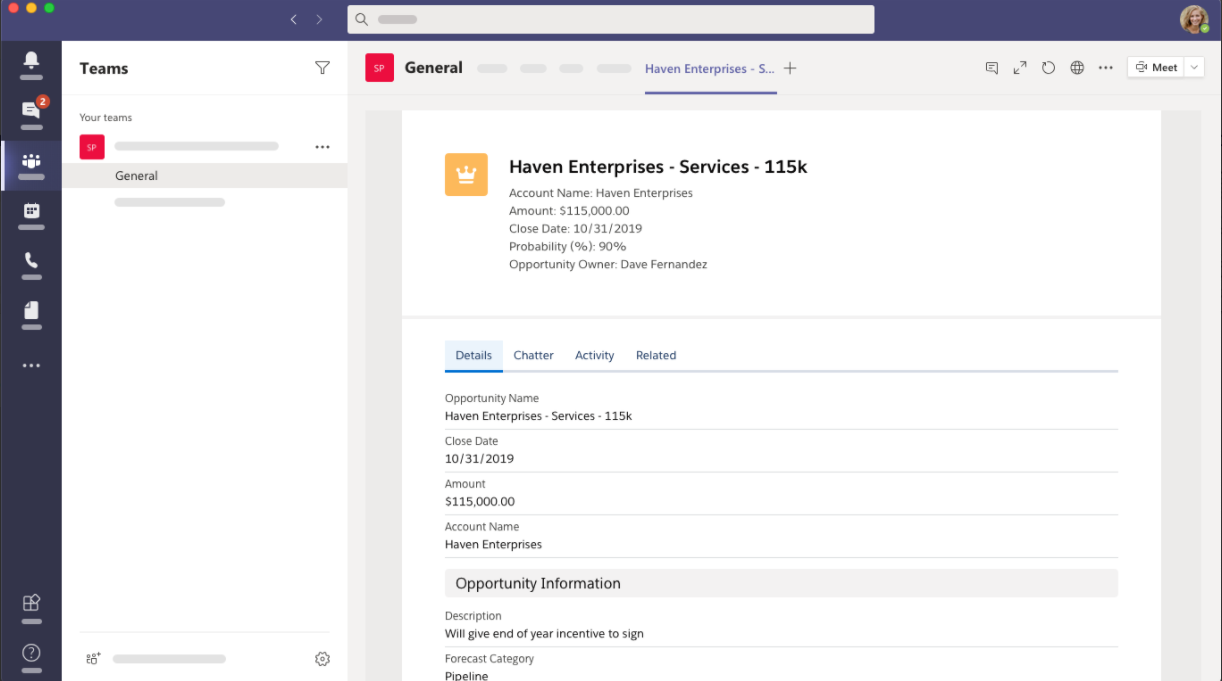 Salesforce Integration with Microsoft Teams