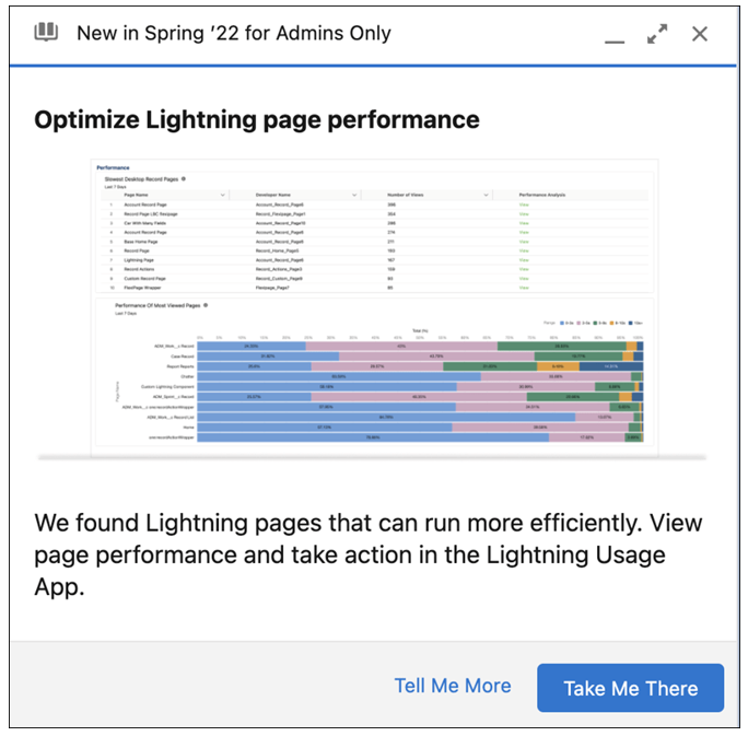 Salesforce Spring 21 Monitor Page Performance