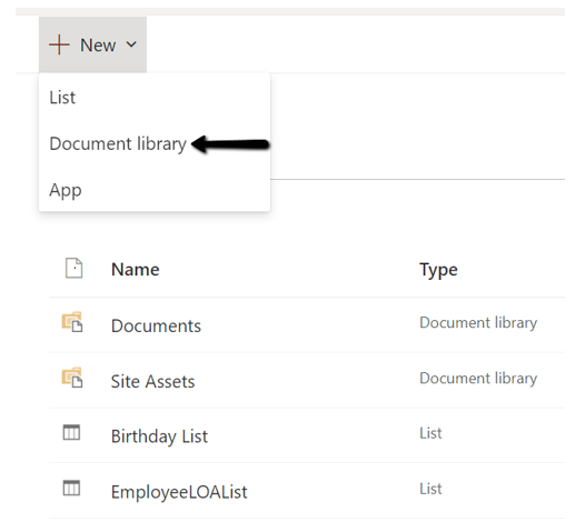 Creating Document Libraries in SharePoint