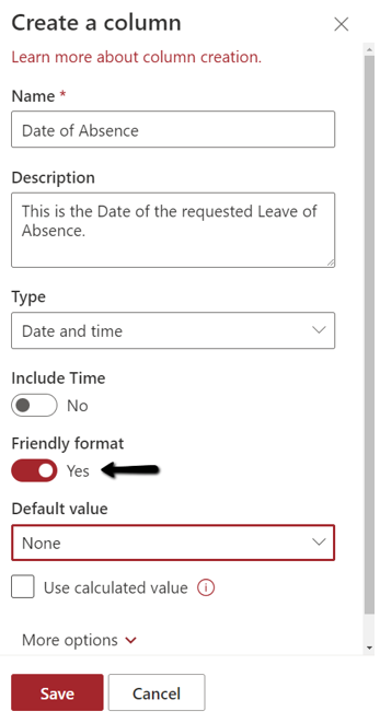 Creating SharePoint List Columns