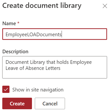 Creating SharePoint Libraries