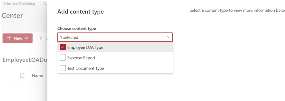 Creating SharePoint Content Types