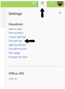 SharePoint Site Settings