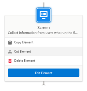 Cut and paste Salesforce flow elements