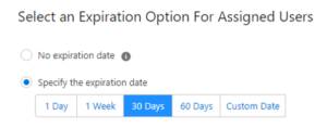 Salesforce expiration dates