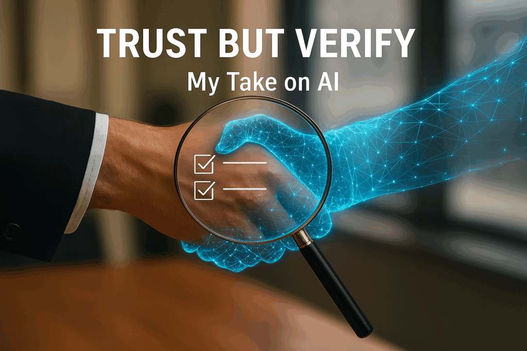 Trust But Verify - My Take on AI